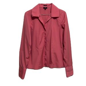 Women’s TALBOTS, Long Sleeves, Collared, Button Down Top, Light Rouge, 6P